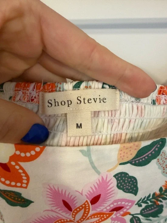 Shop Stevie White Floral Midi Dress - Picture 9 of 9